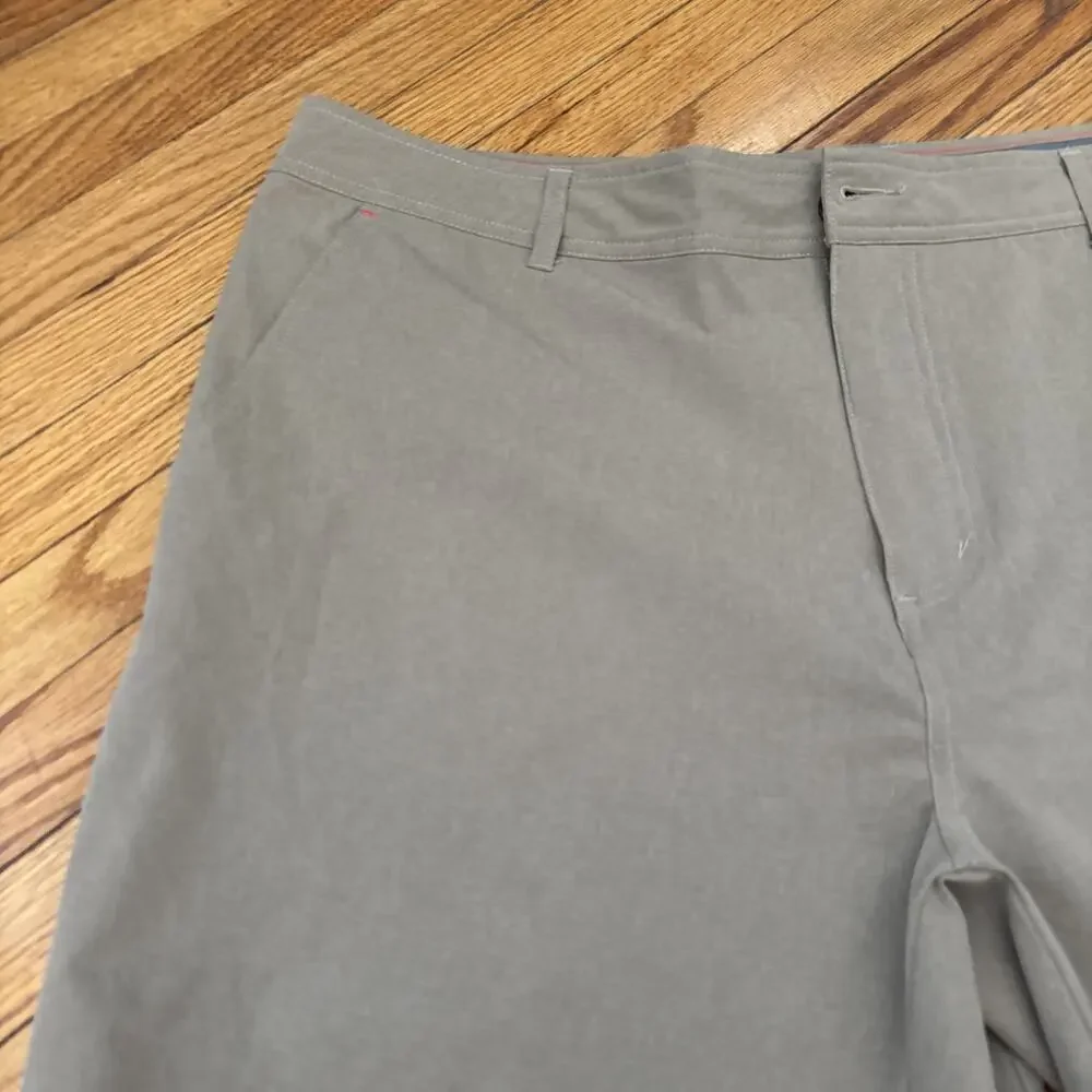 Free Country Mens‎ 42 Gorpcore Tan Khaki Taconic Rip Stop Cargo Hiking Shorts